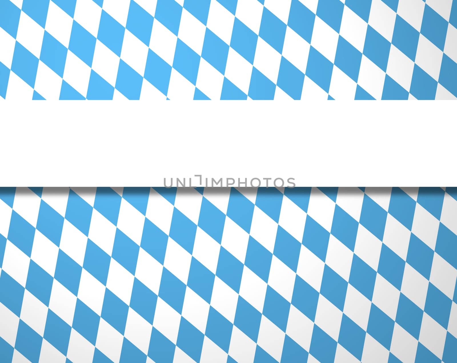 Blue white diamond pattern with stripes for text