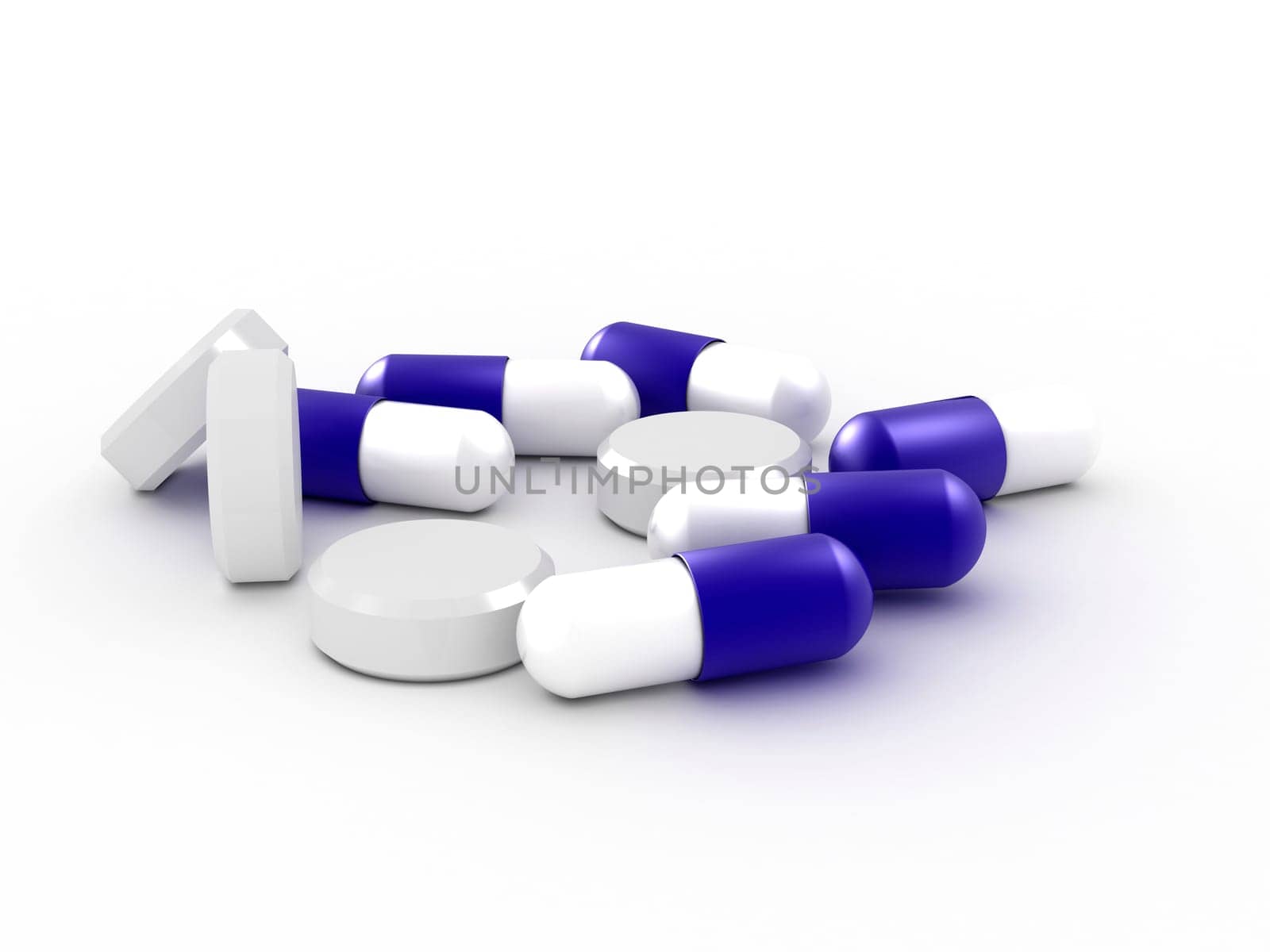 some pills and tablets - illustration