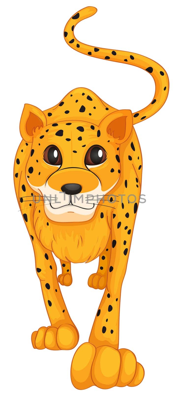 illustration of a cheetah on a white background