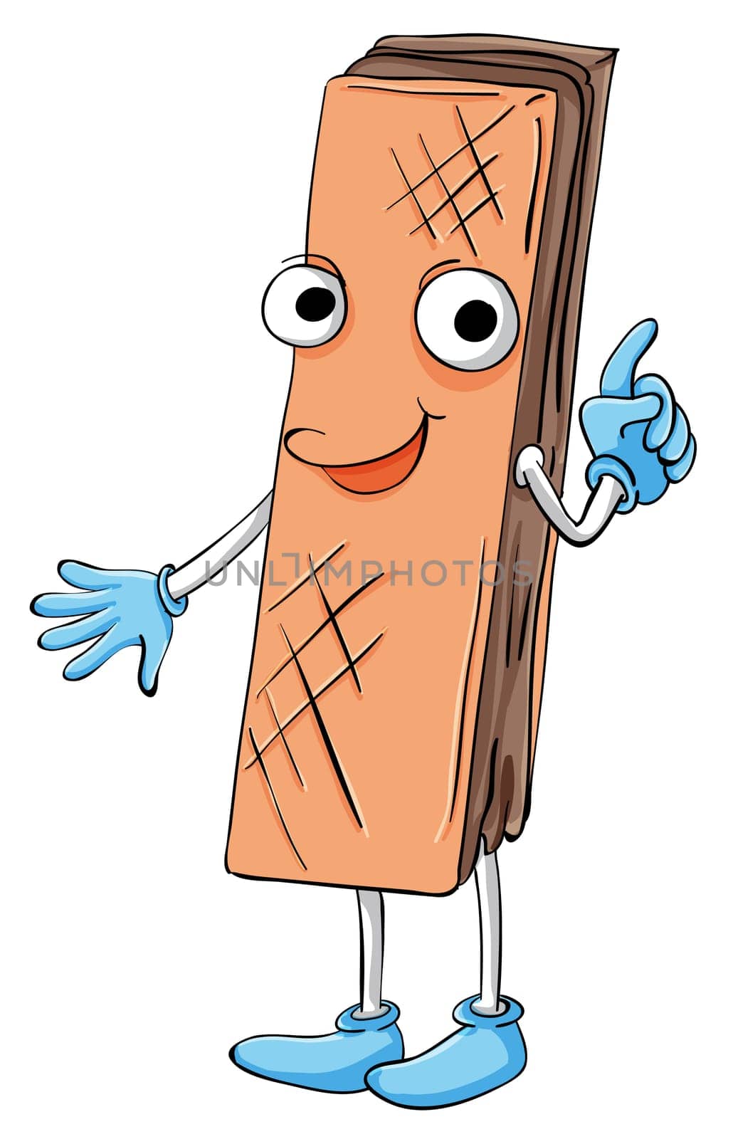 Illustration of comical sweet food