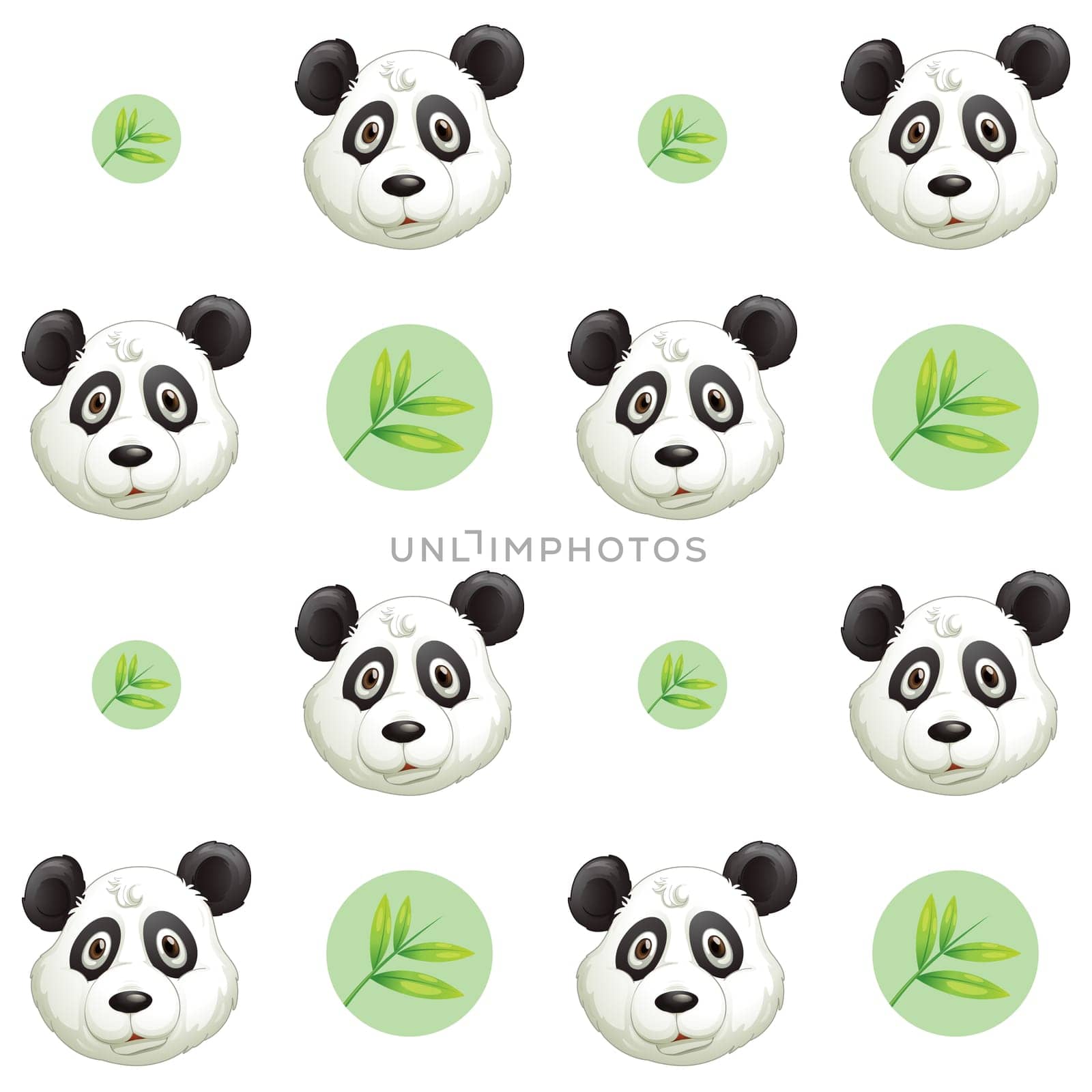 illustration of a bear face on a white background