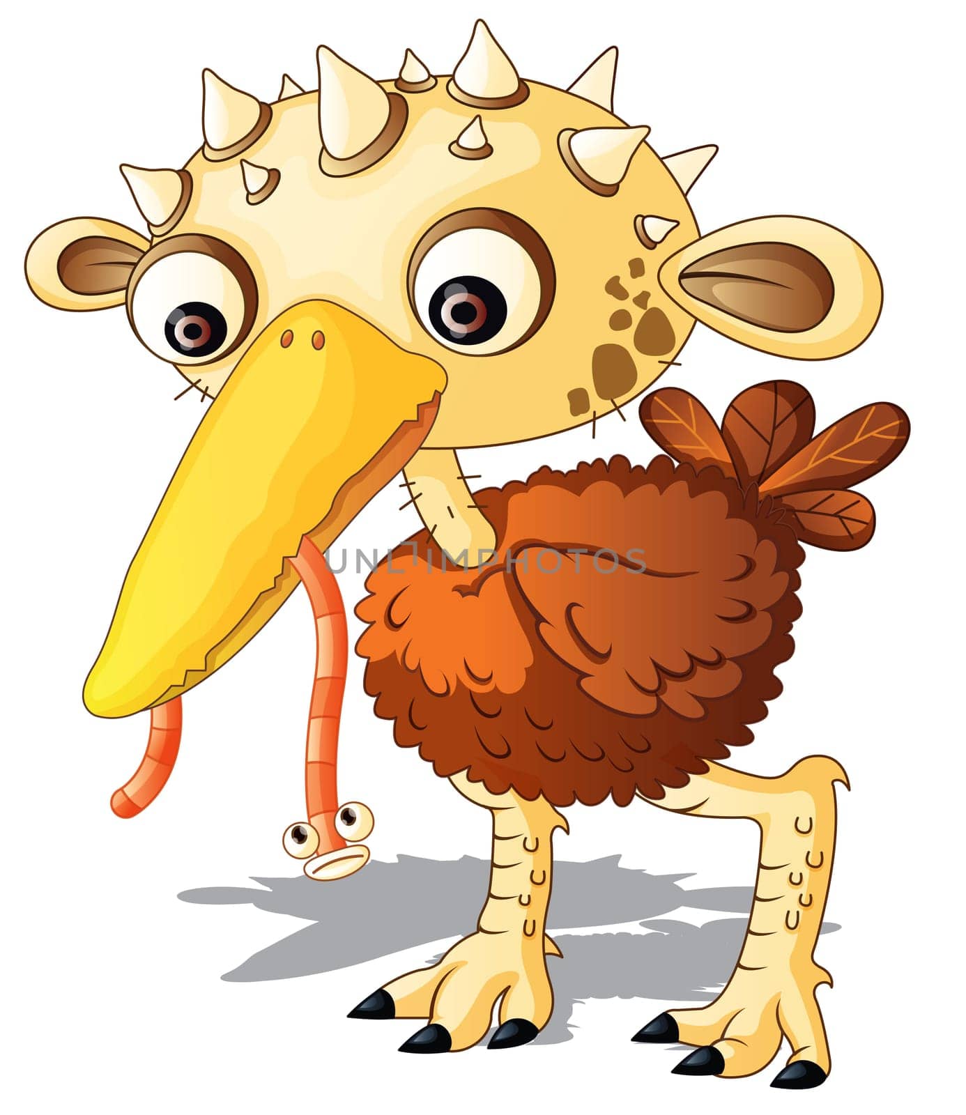 Illustration of  a cartoon character on white