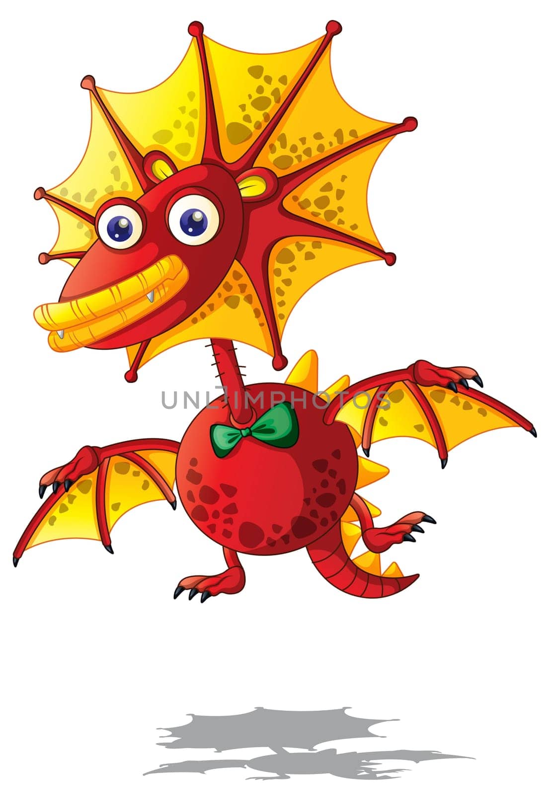 Illustration of  a cartoon character on white