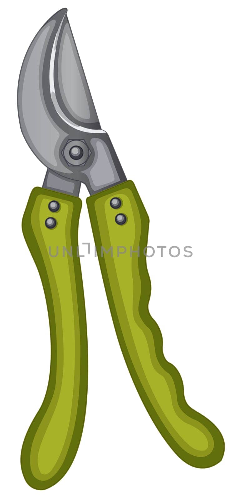 illustration of gardening tool on white