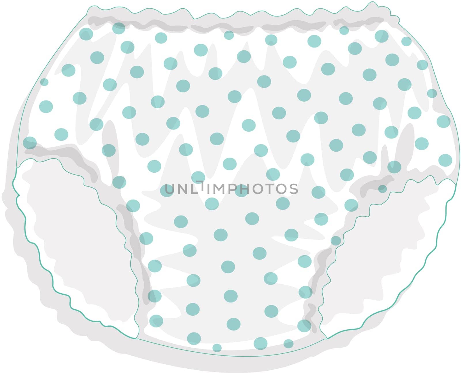 illustration of Undergarment on white