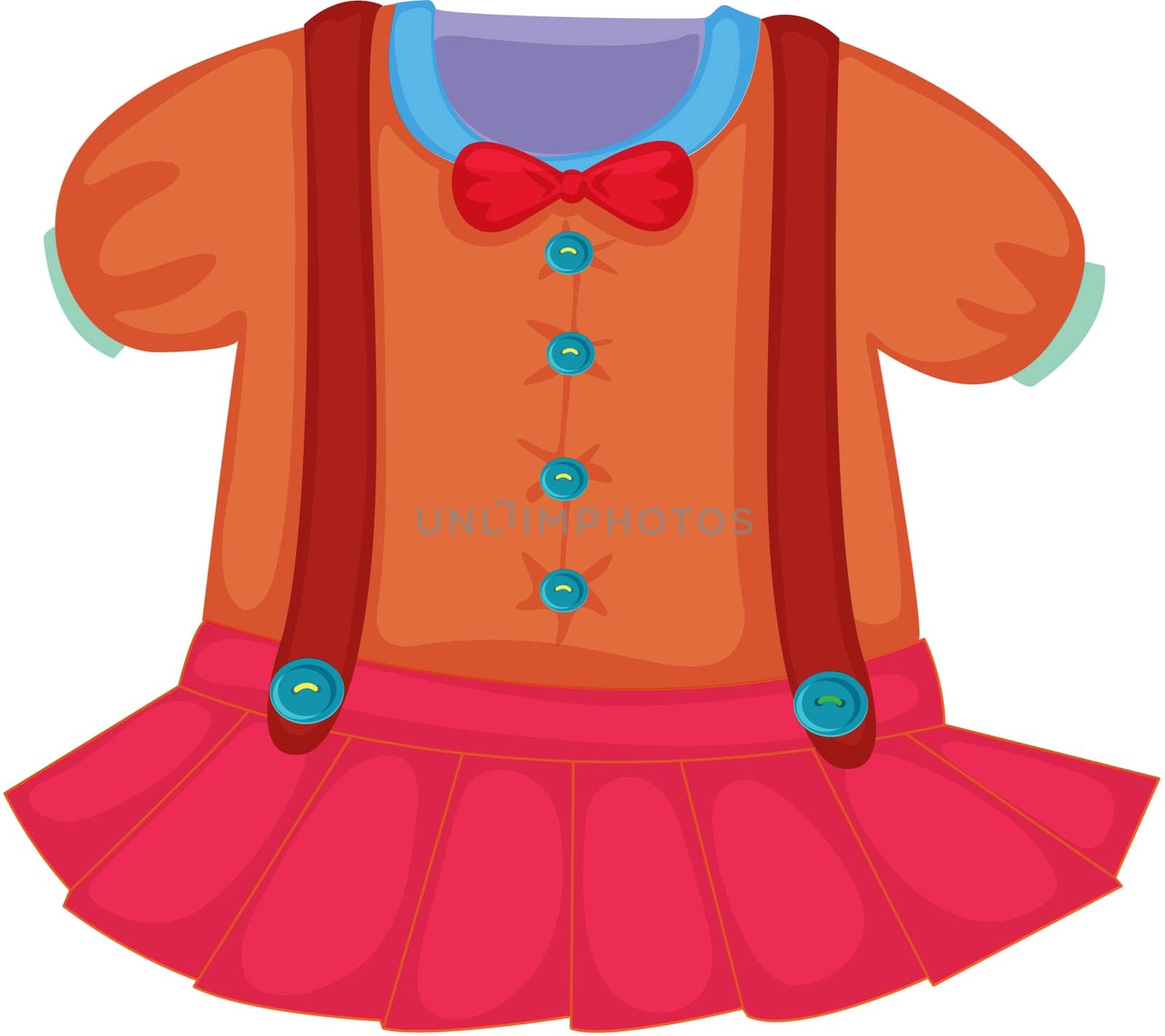 illustration of apparel on white