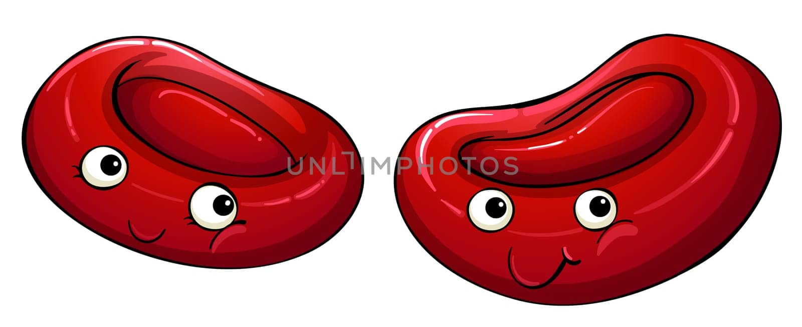 Illustration of red blood cells