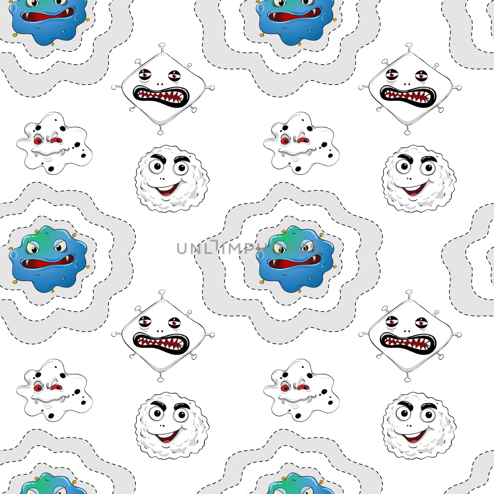 illustration of a various shapes on a white background