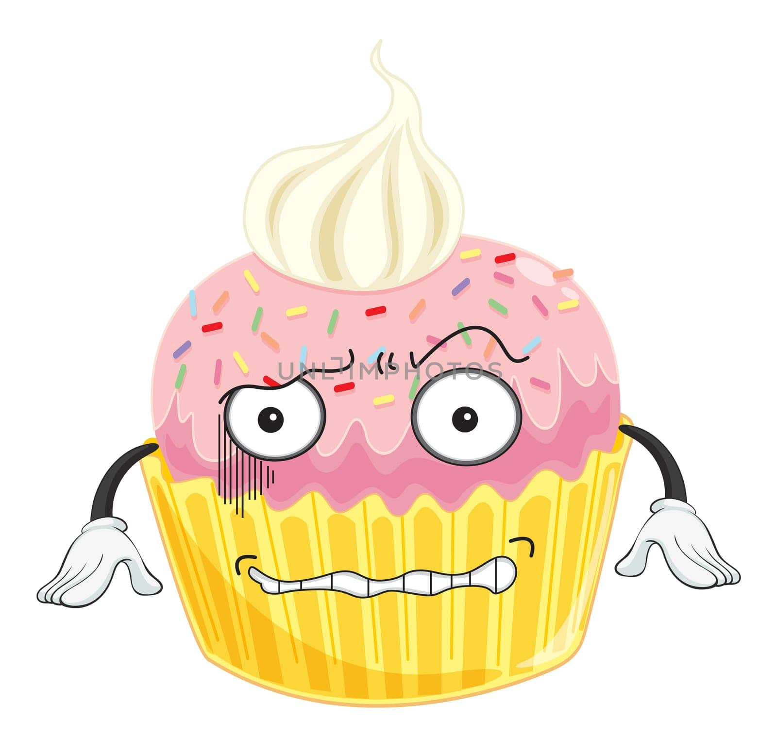 illustration of cake on a white background