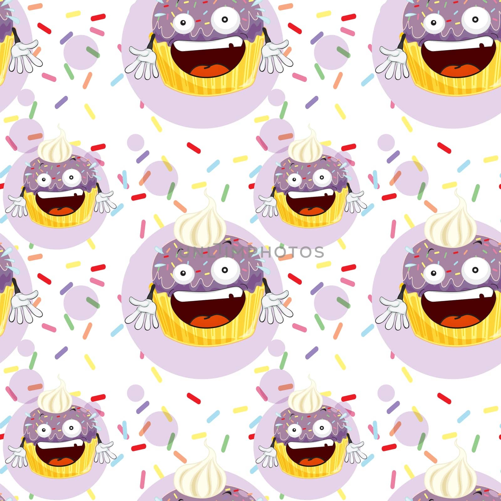 illustration of a cake slice on a white background