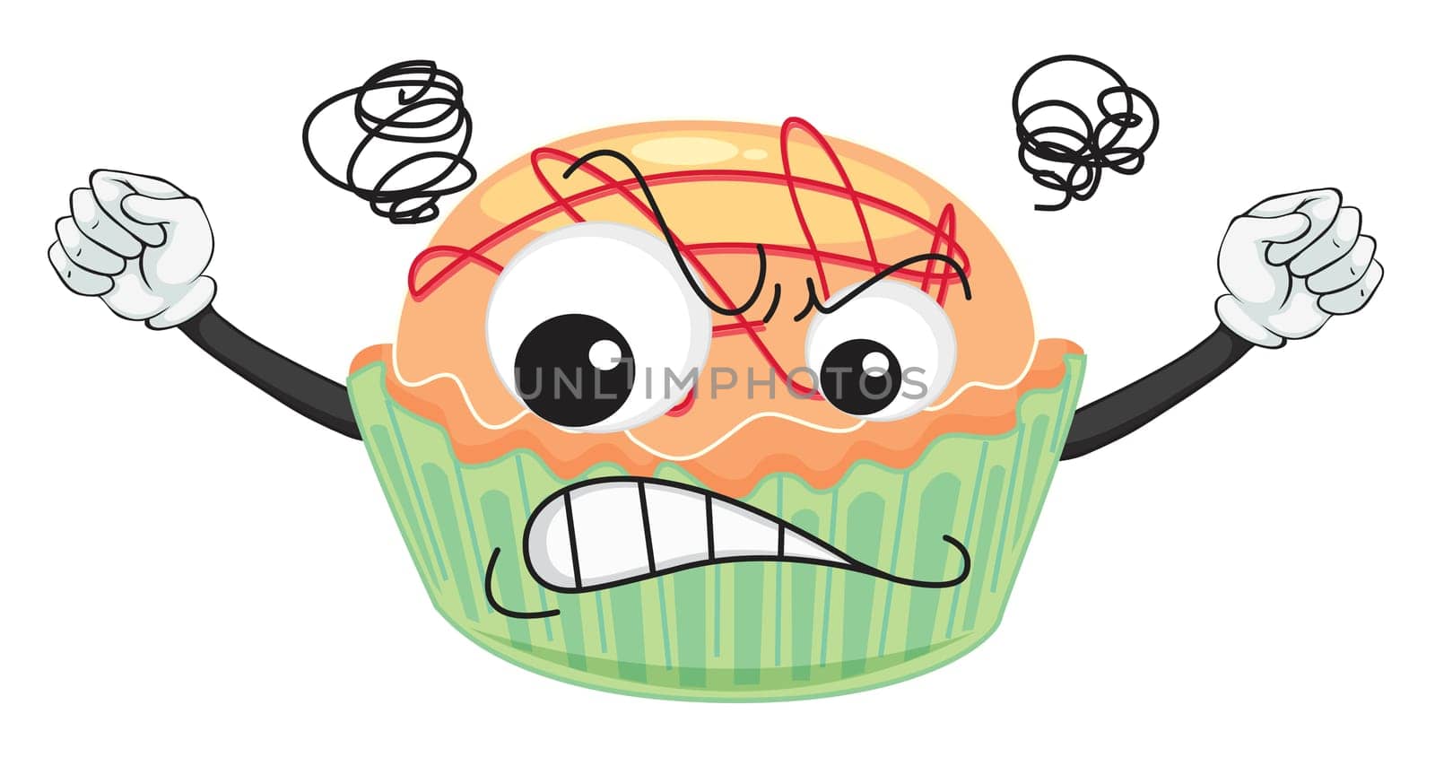 illustration of a cake on a white background
