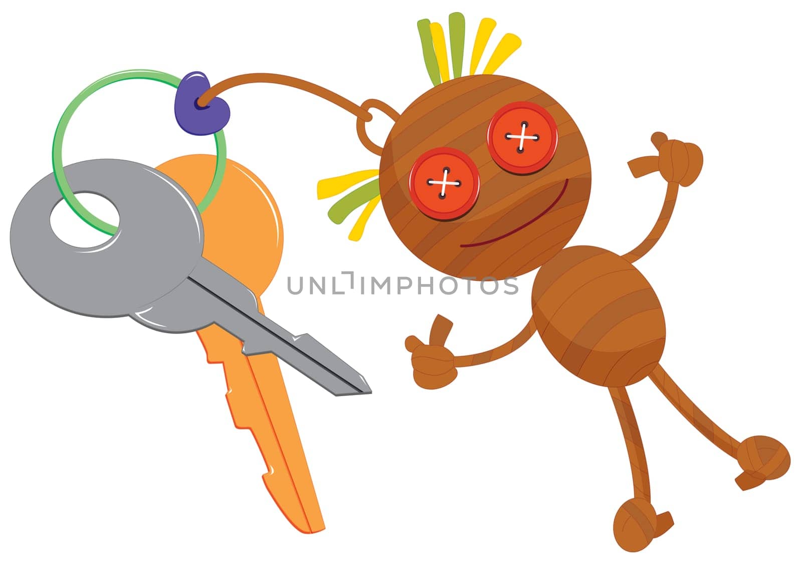 illustratiion of keys on a ring
