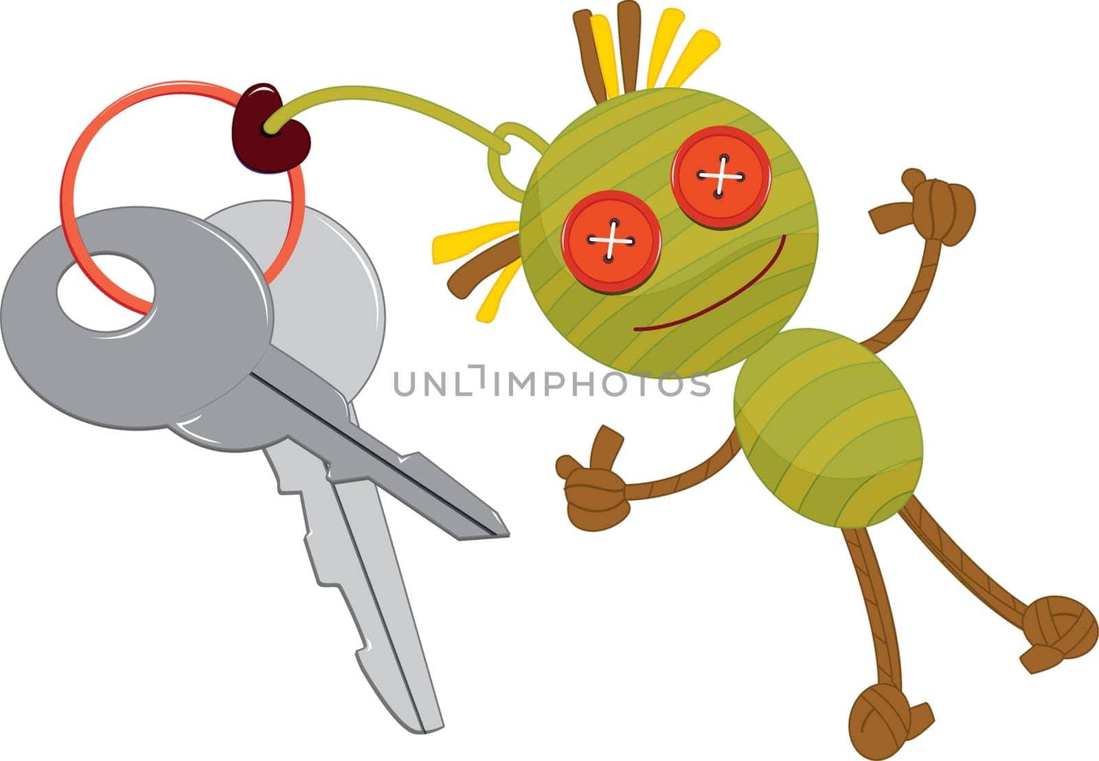 illustratiion of keys on a ring