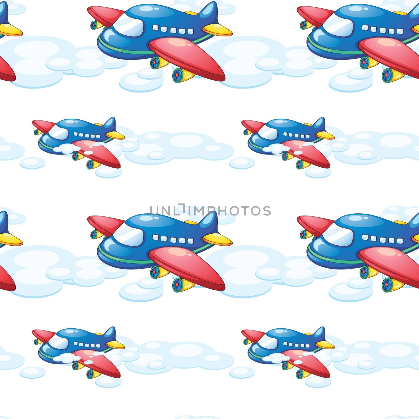 illustration of an airplane on a white background