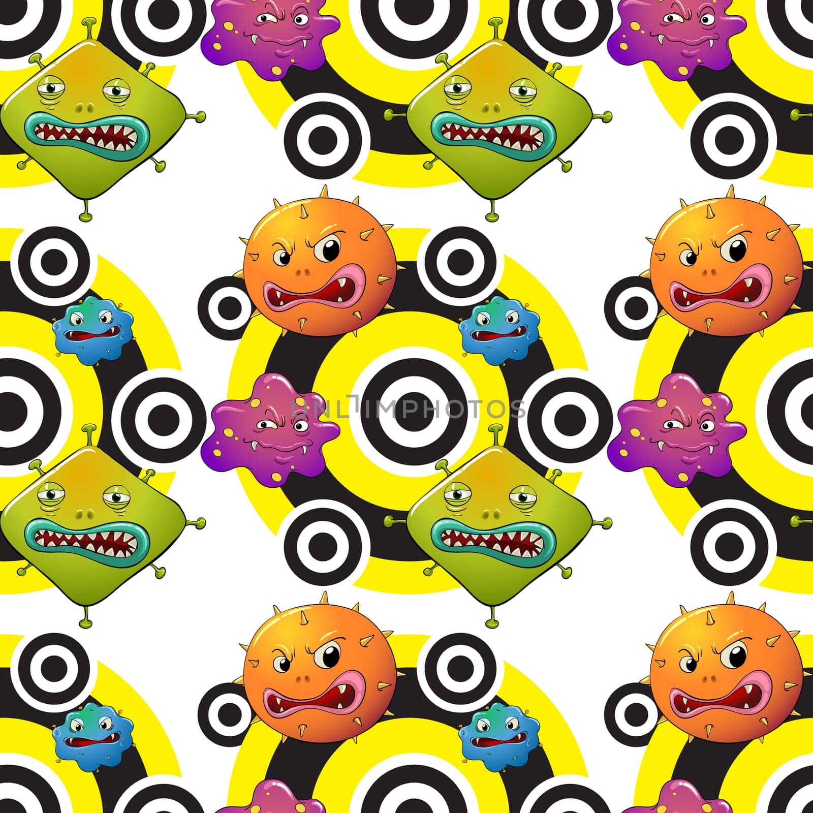 Illustration of a seamless pattern