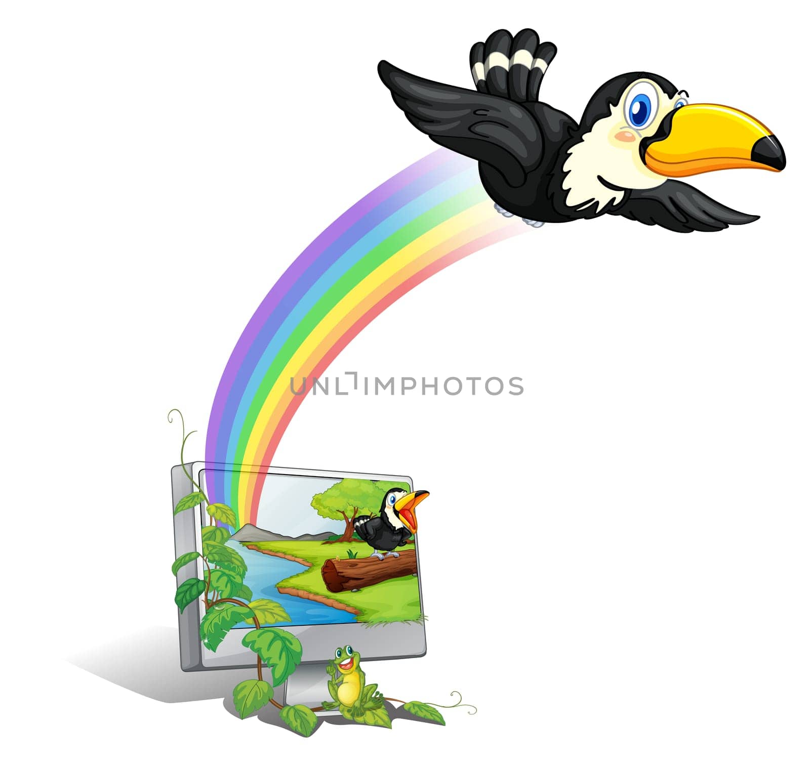 Illustration of images coming to life
