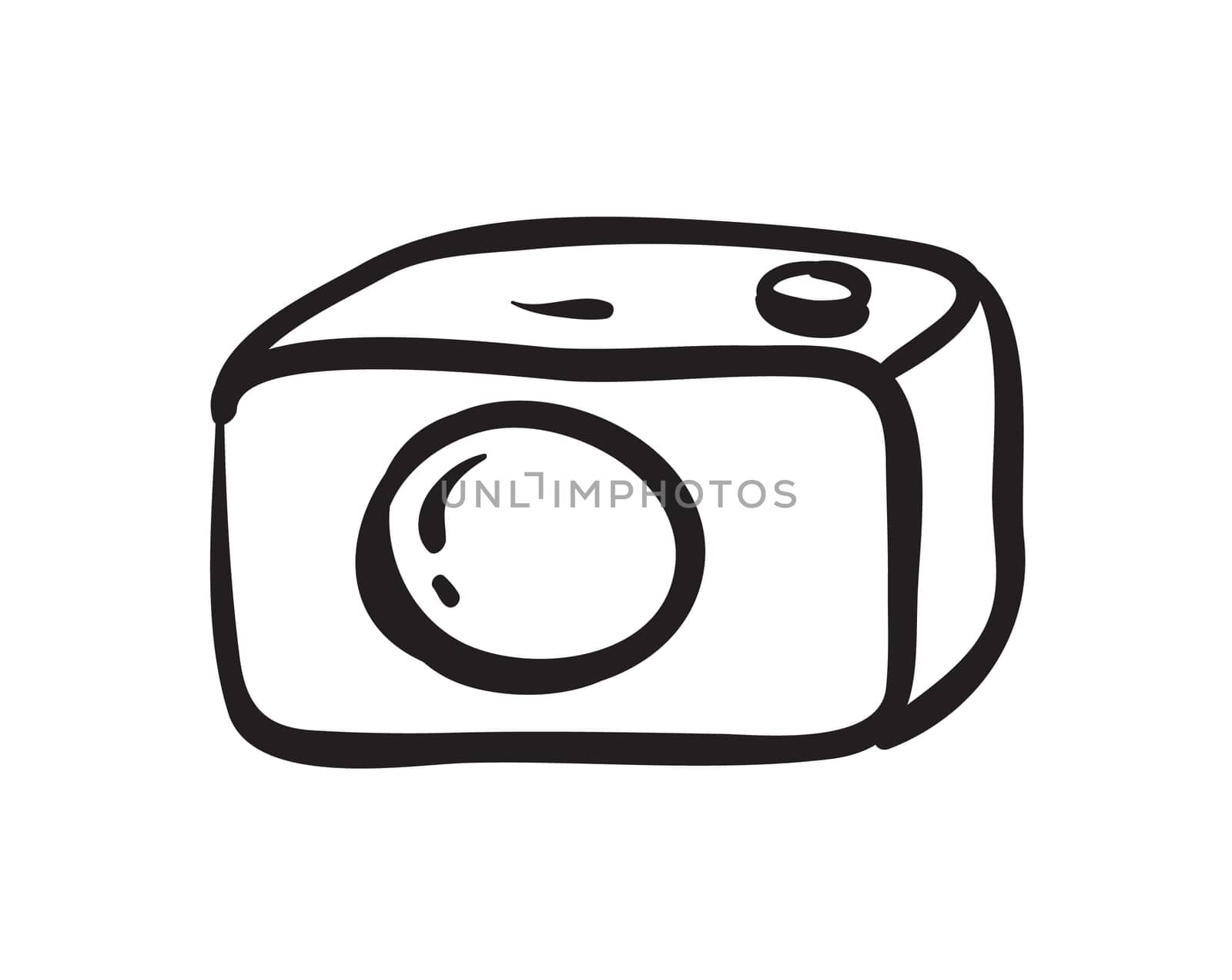 illustration of a camera on a white background