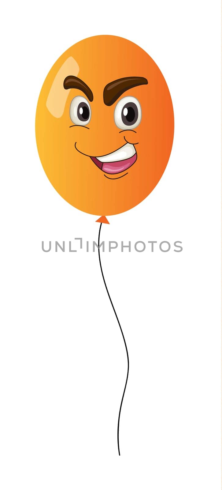 illustration of a balloon on a white background