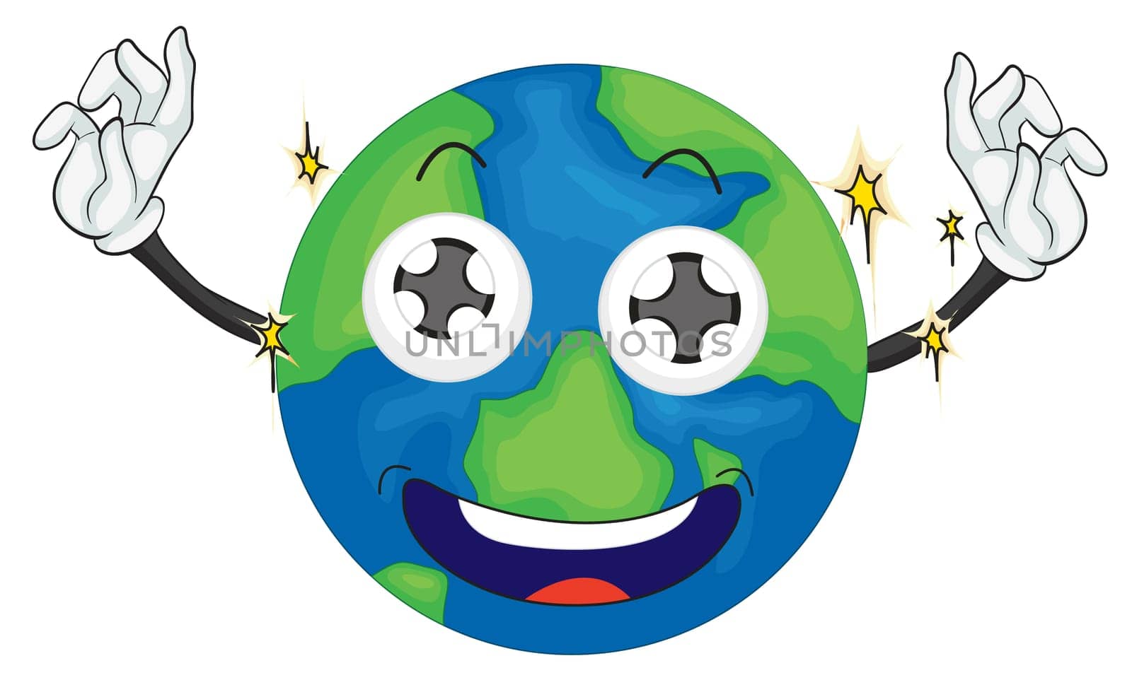 illustration of Planet earth on a white background