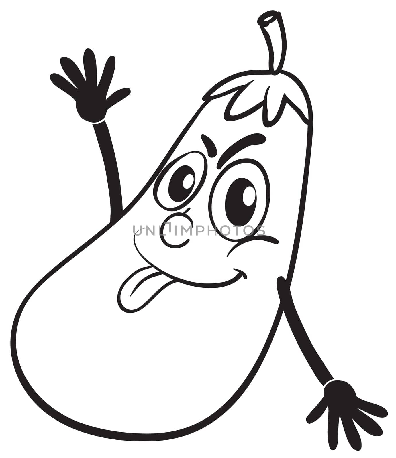 illustration of brinjal on a white background