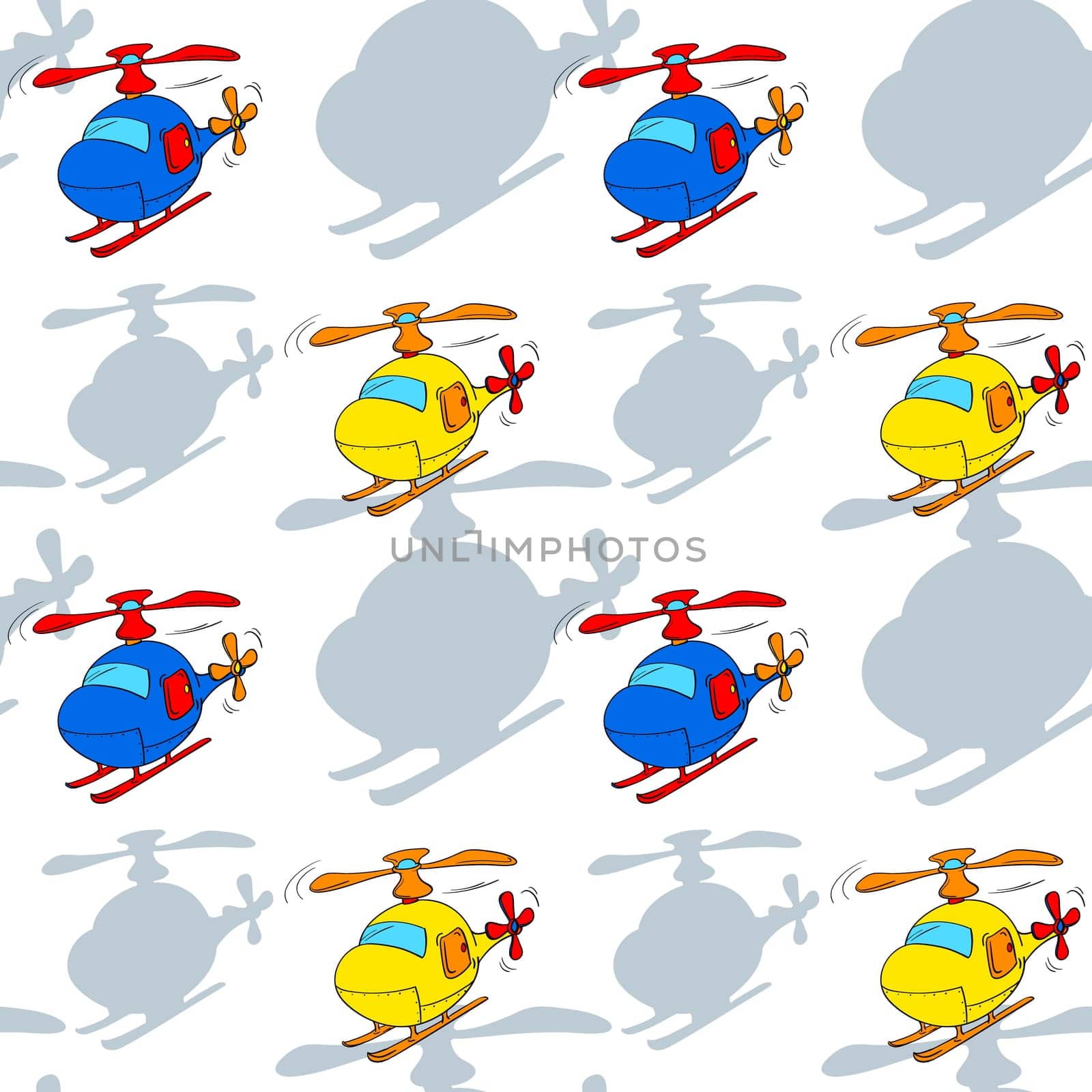 illustration of a helicopters on a white background