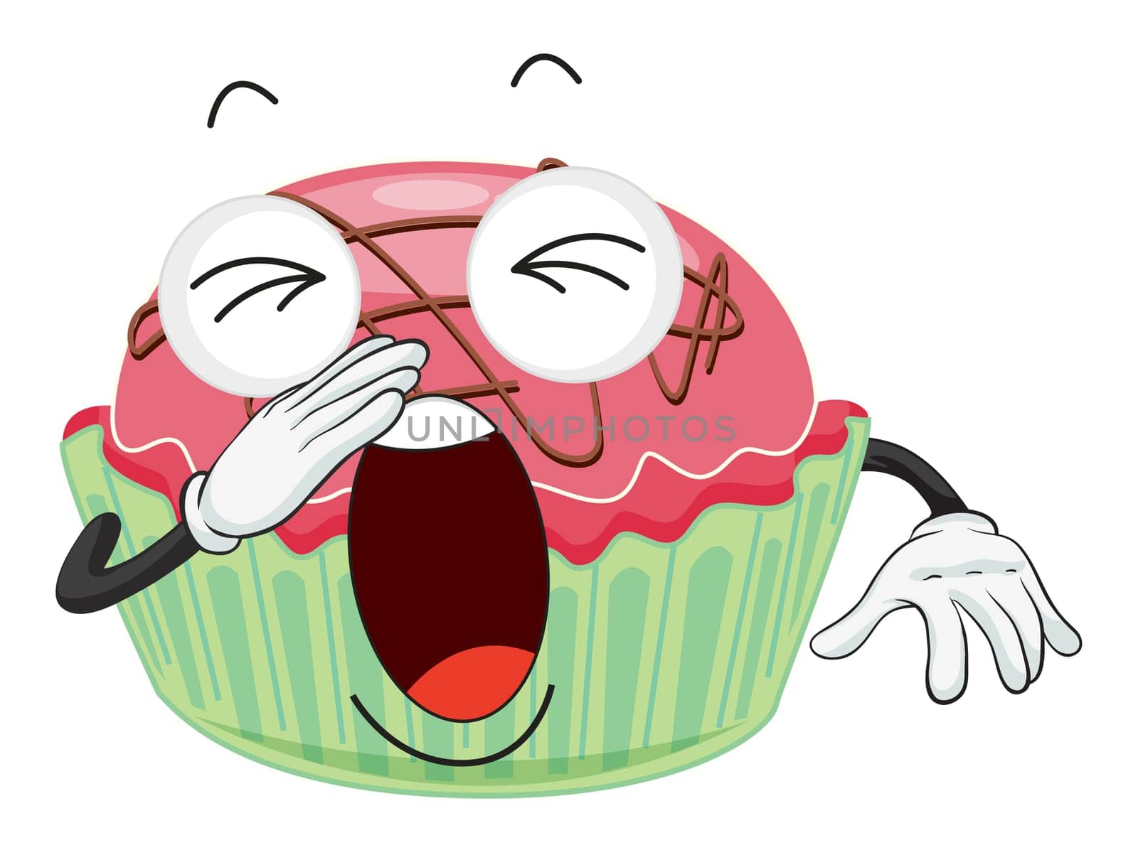 illustration of a cake on a white background