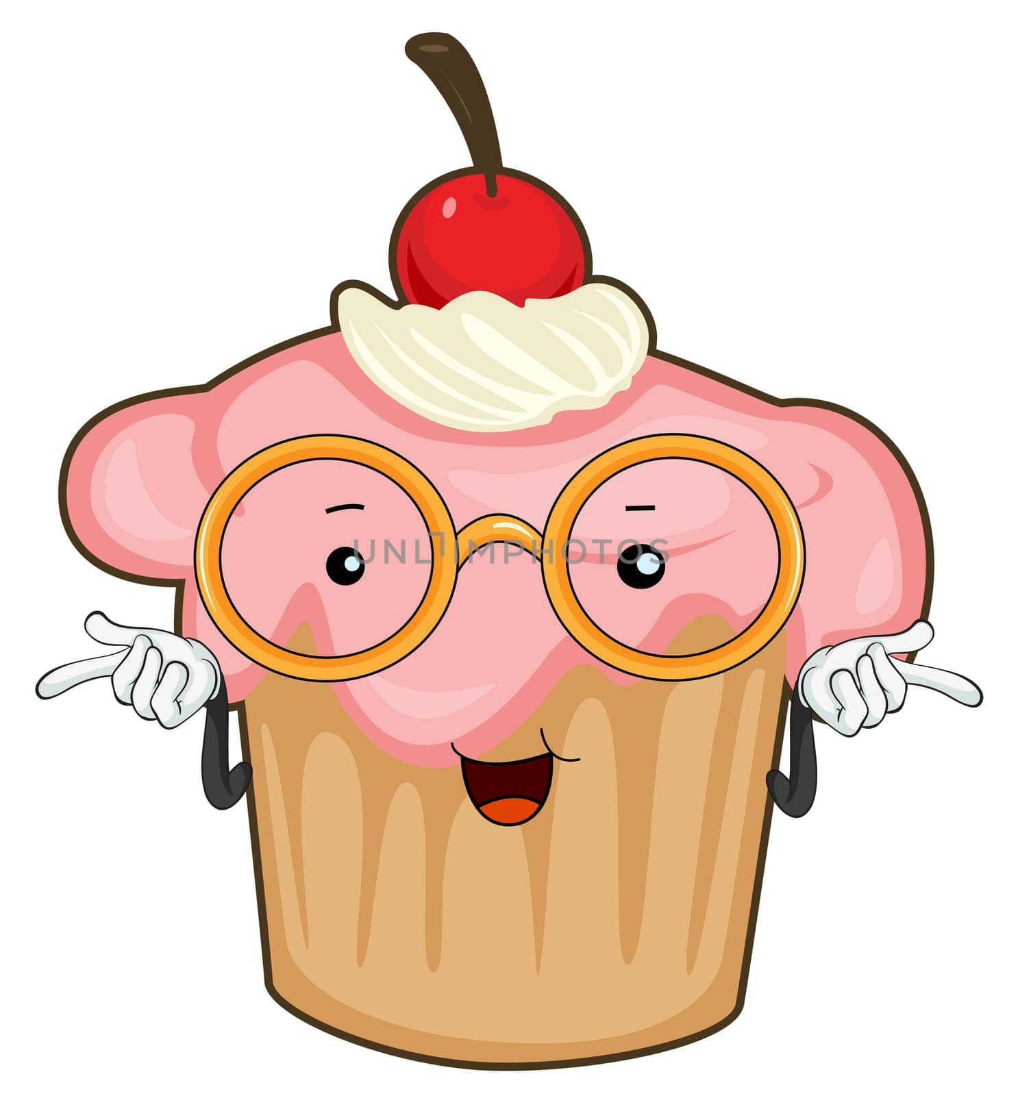 illustration of a cake on a white background