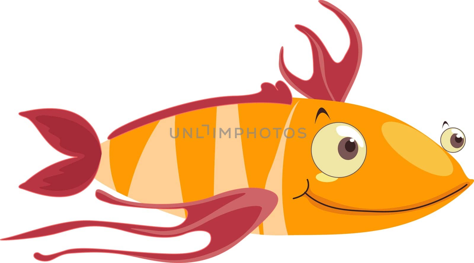 Fish with stringy fins