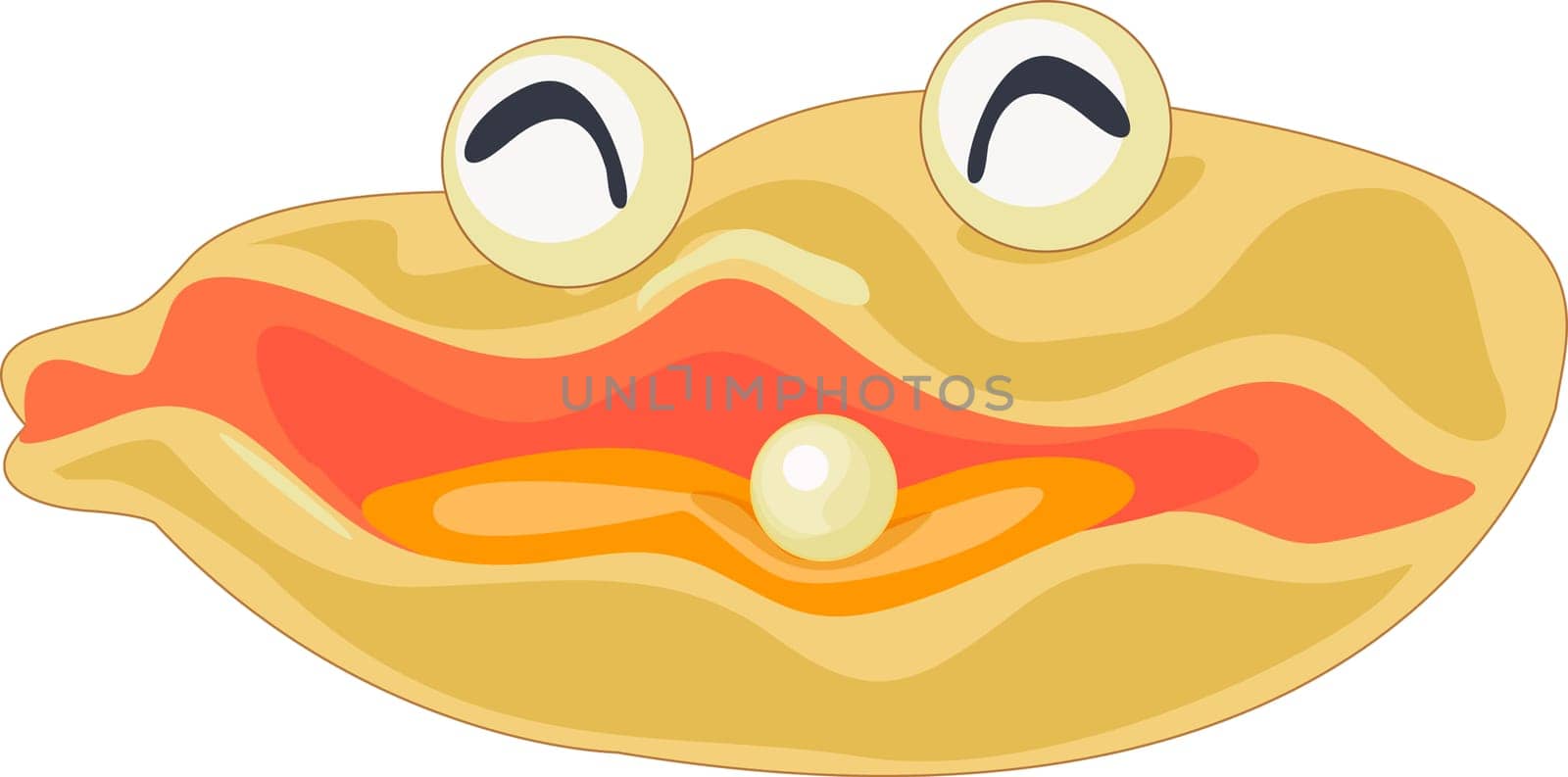 A clam showing off its pearl