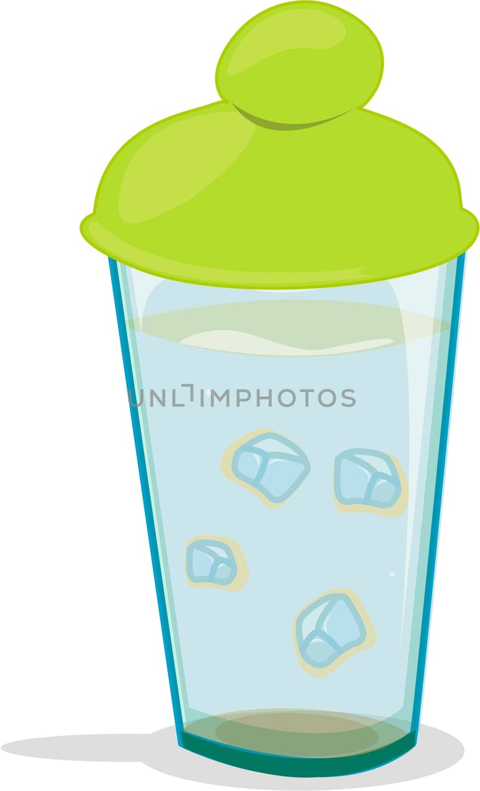 Glass with lid containing mysterious liquid