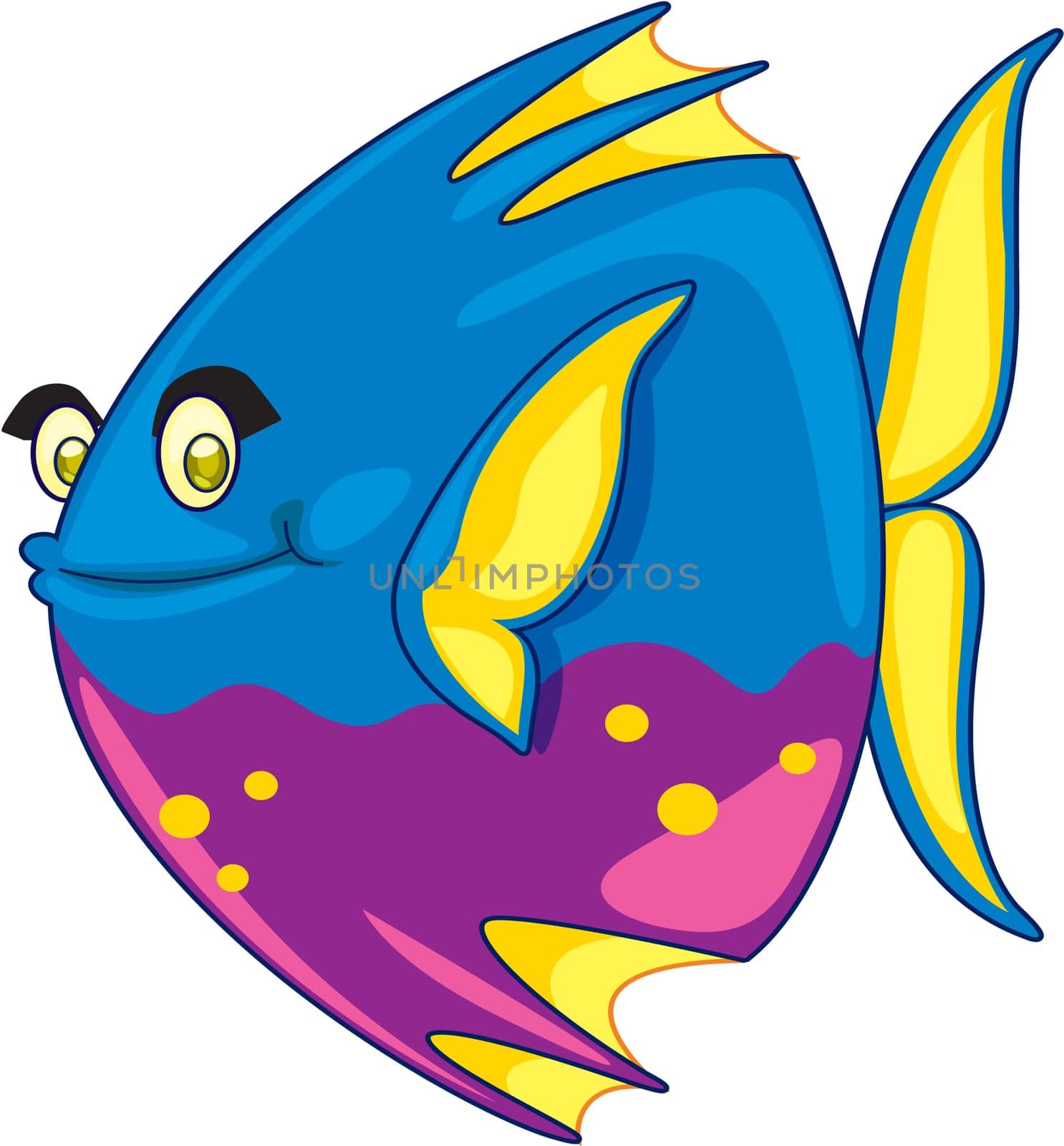 Illustration of  a cartoon character on white