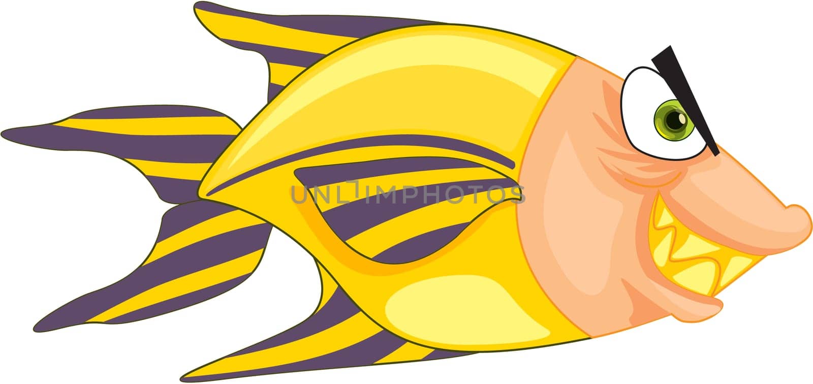 Illustration of  a cartoon character on white