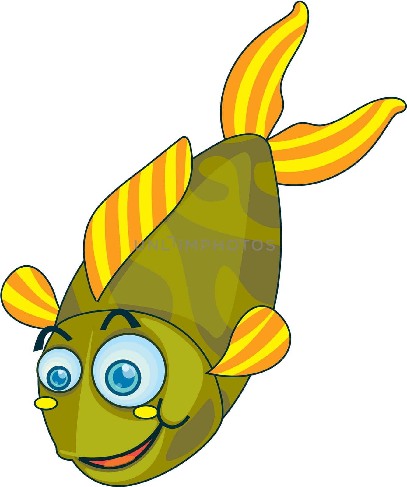 Illustration of  a cartoon character on white