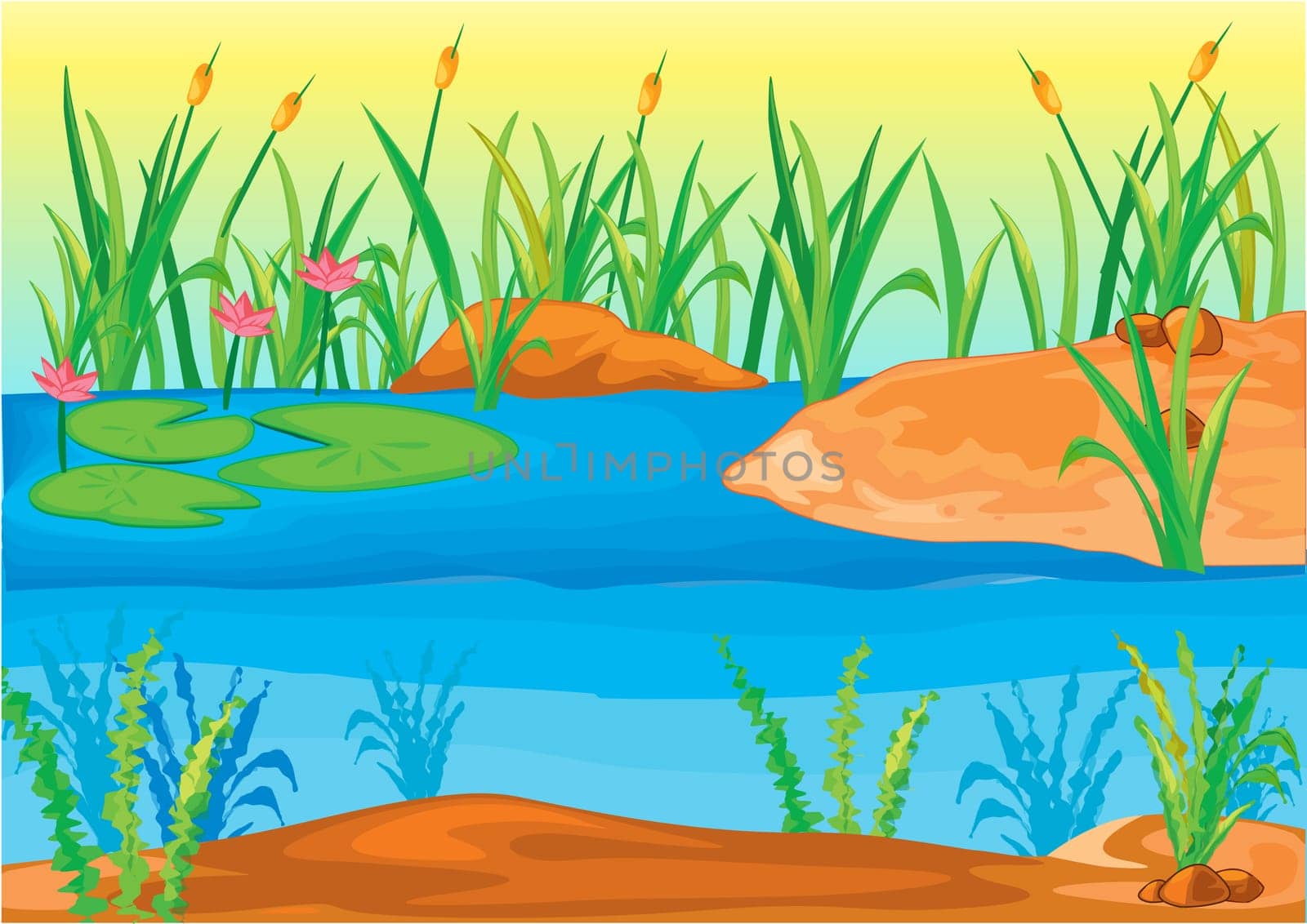 Illustration of  a landscape