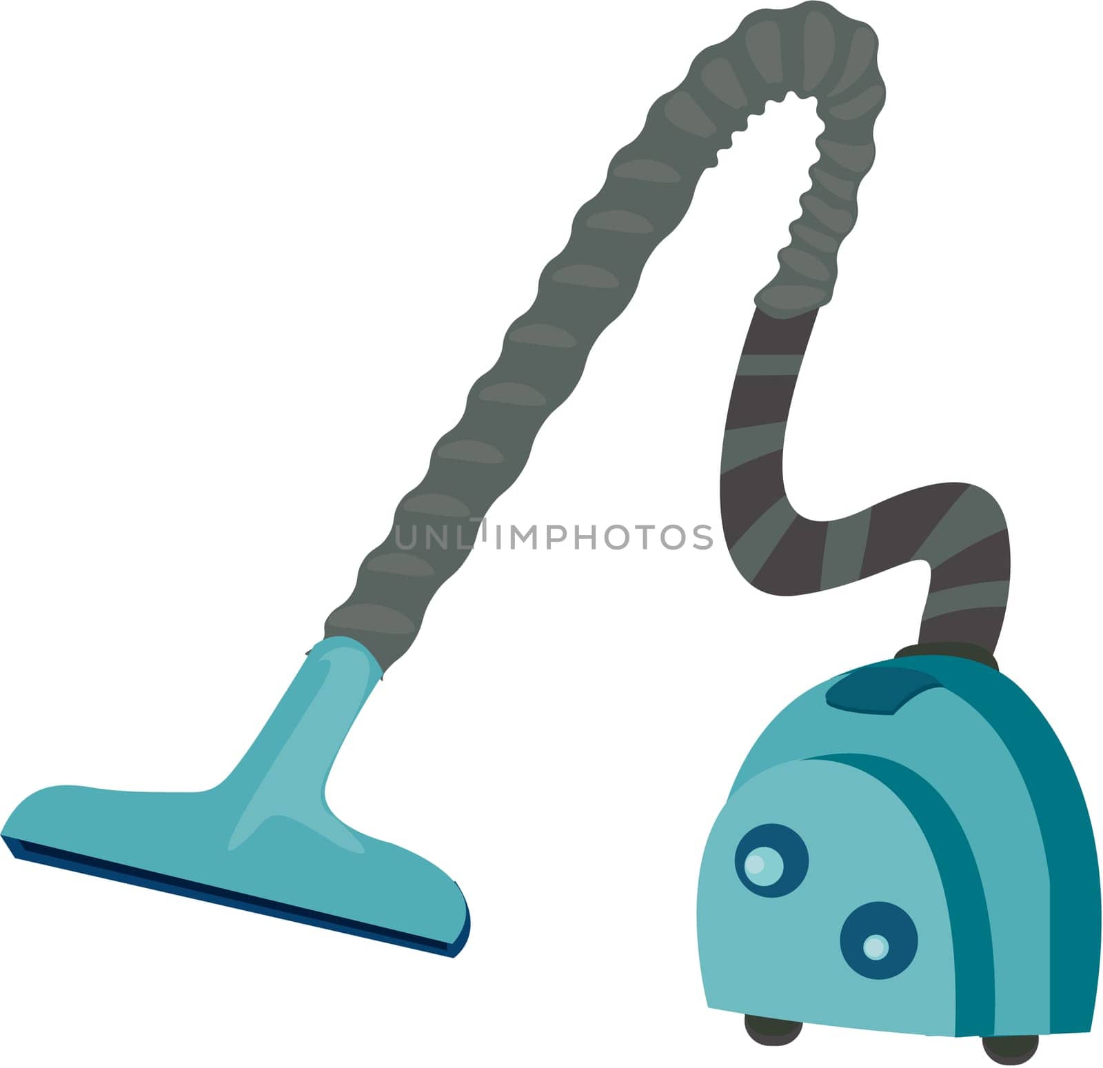 illustration of vacuum cleaner on white