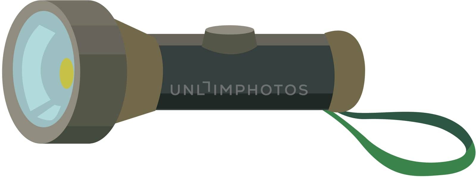 illustration of torch on white