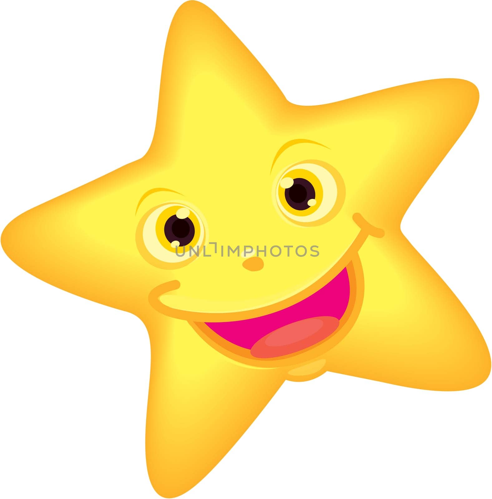 illustration of star on white