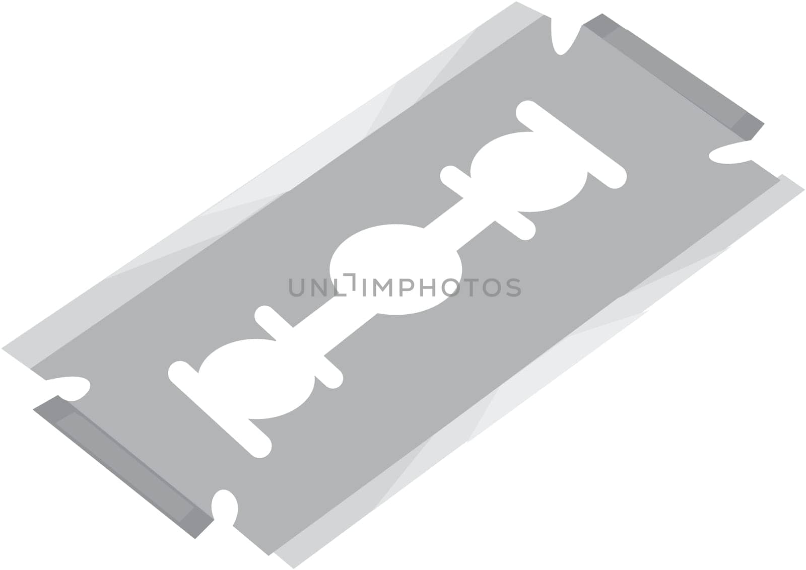 illustration of razor on white