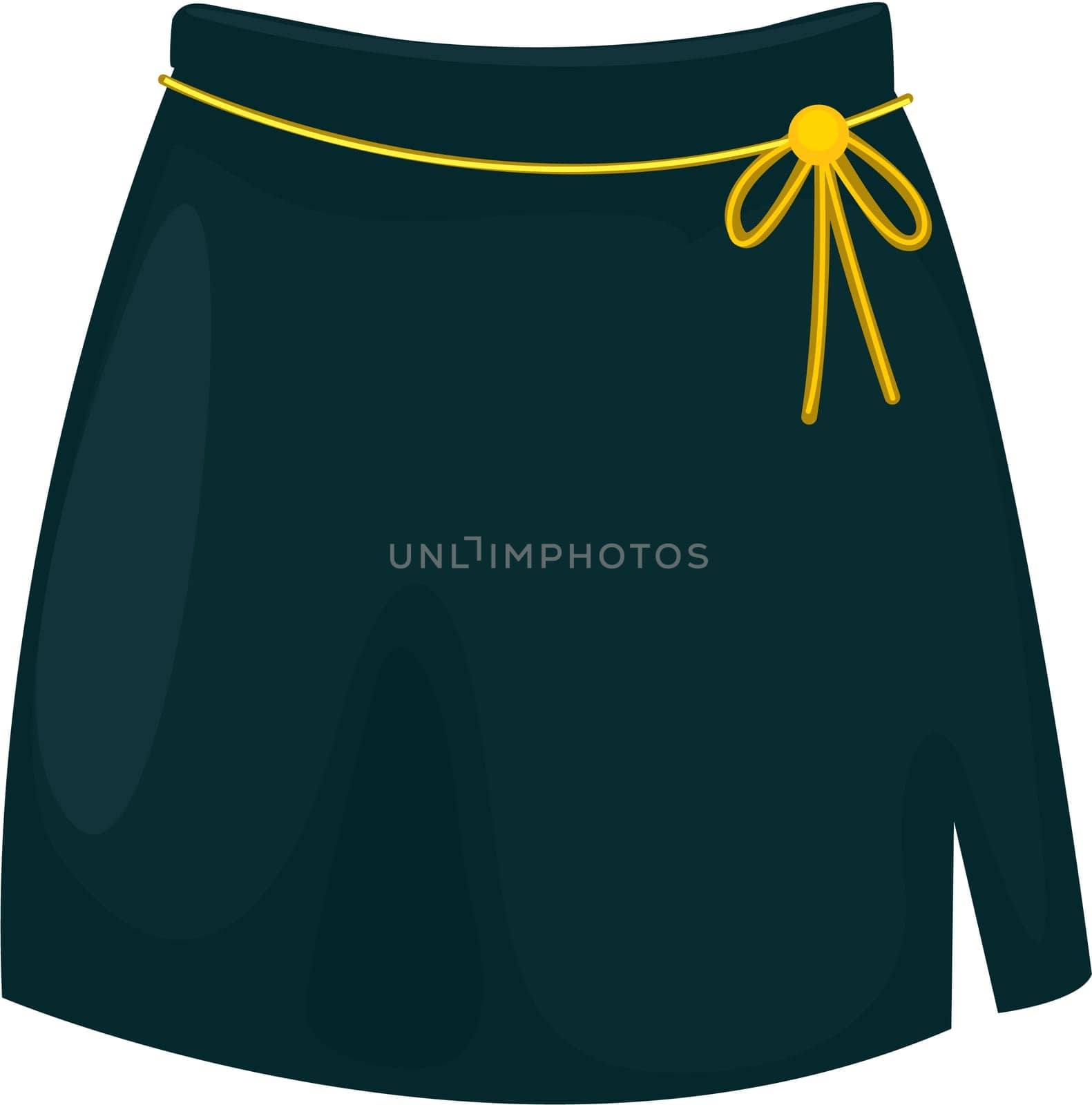 illustration of girl apparel on white