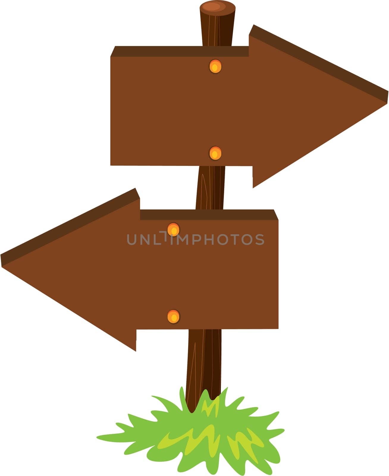illustration of a black signboard on white