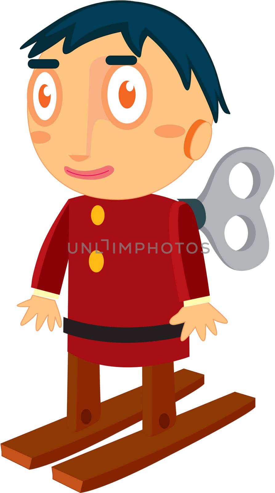 illustration of toy on white