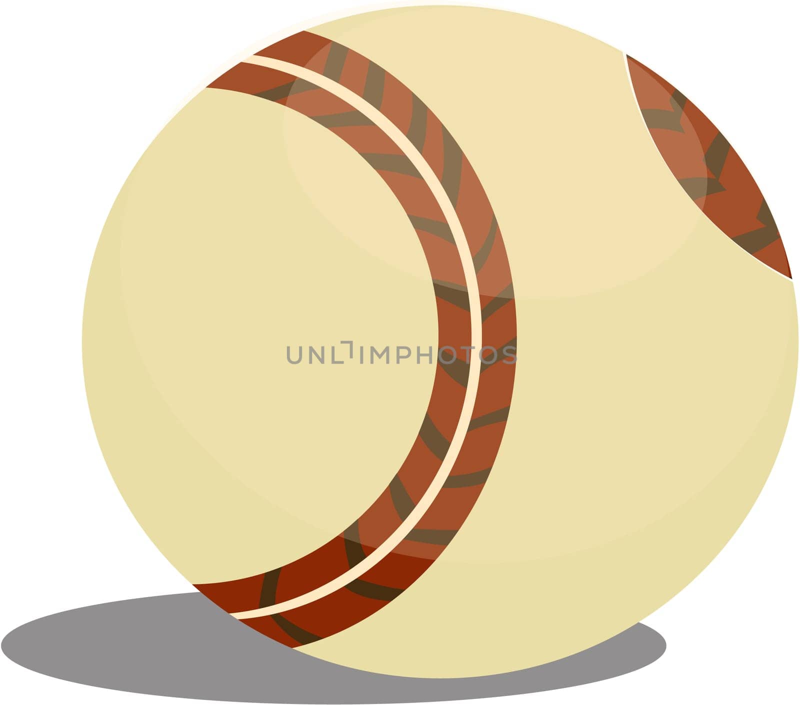 illustration of ball on white