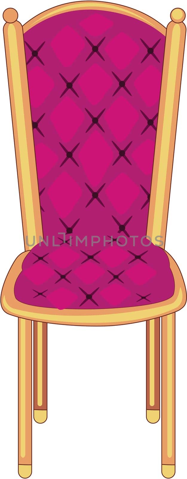 illustration of chair on white