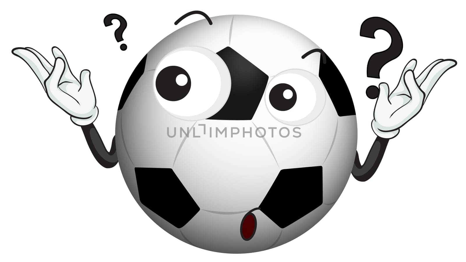 illustration of a football on a white background