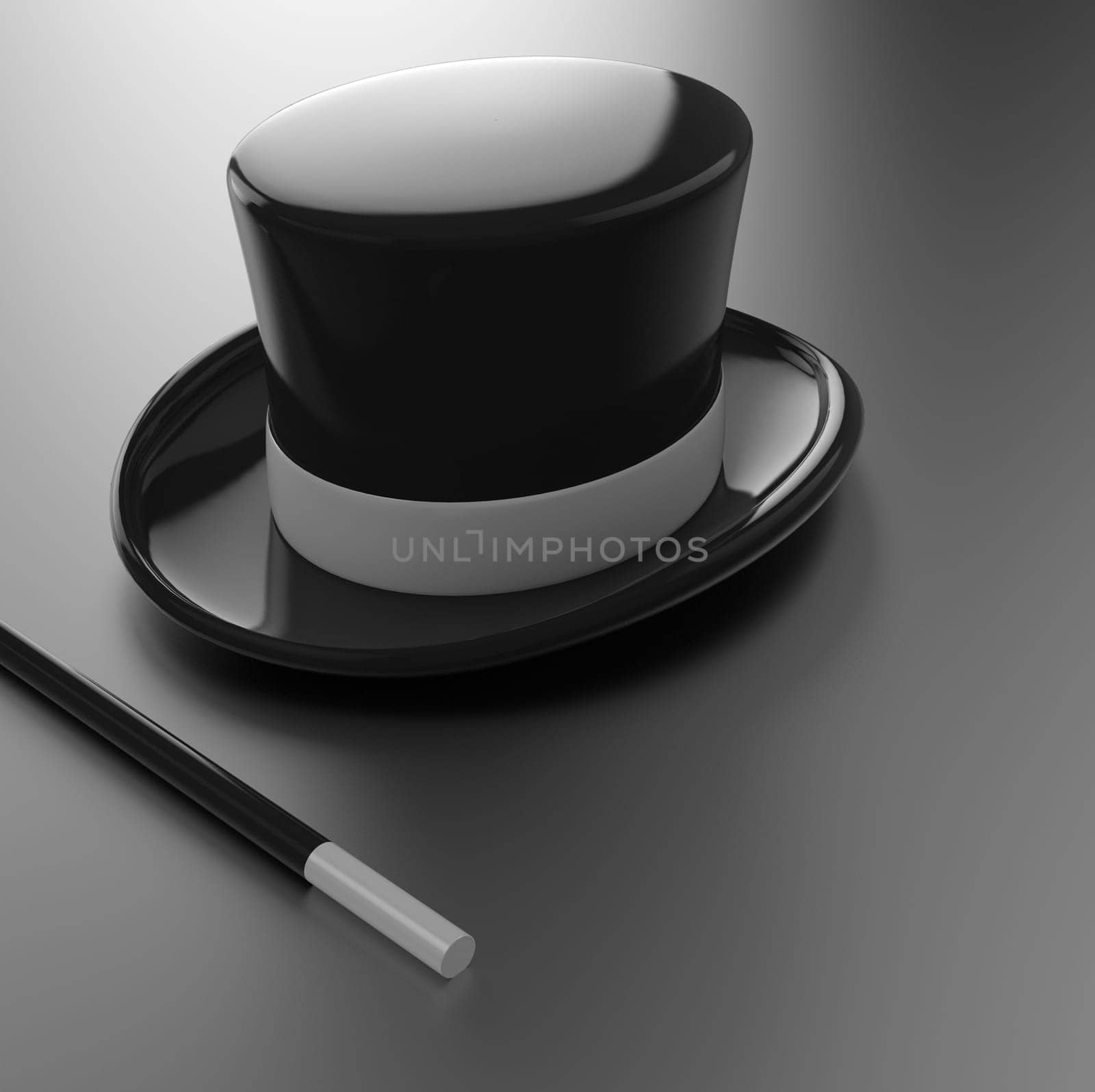 Top hat with wand backlit 2