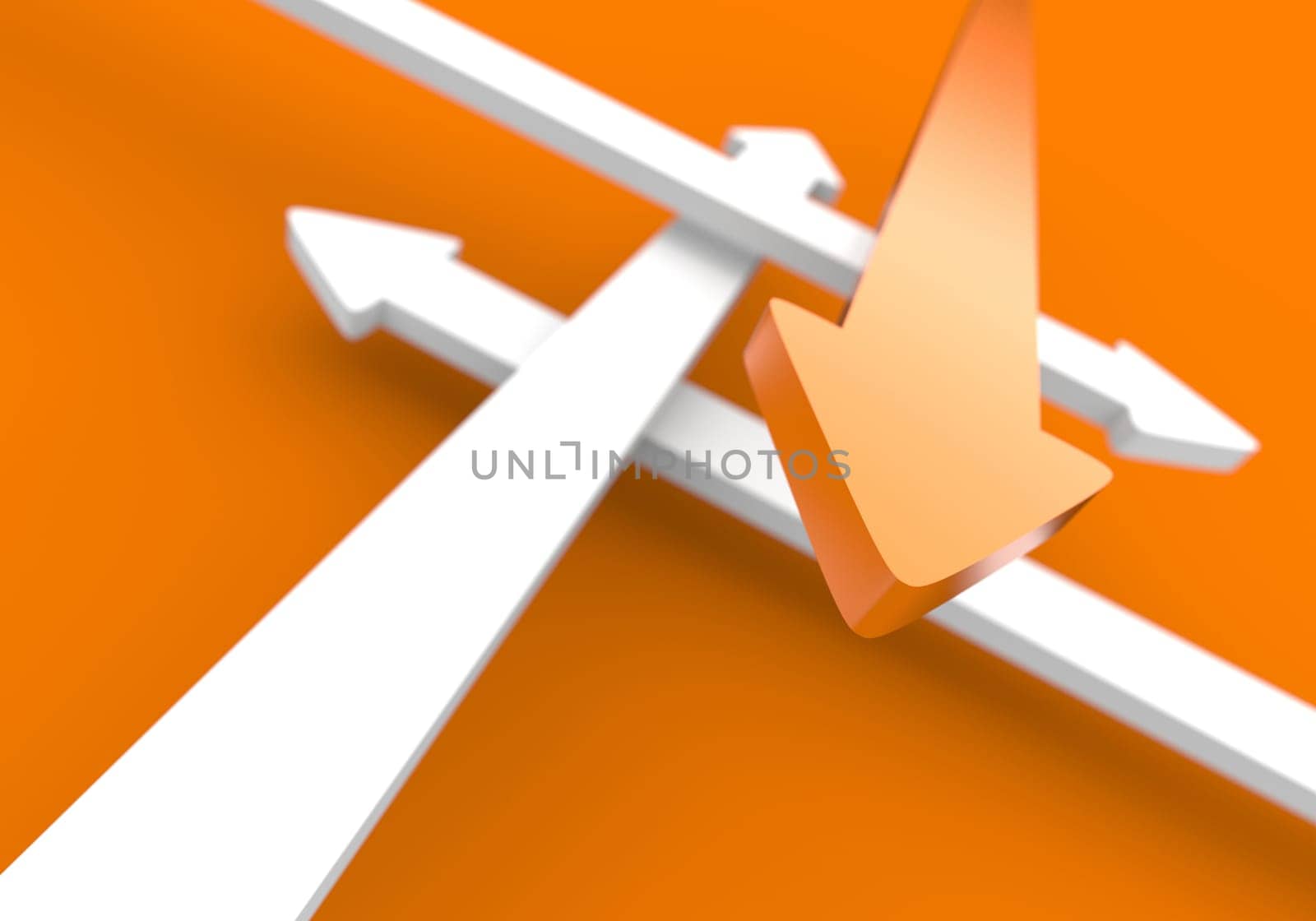 Find the Right Way - Orange White