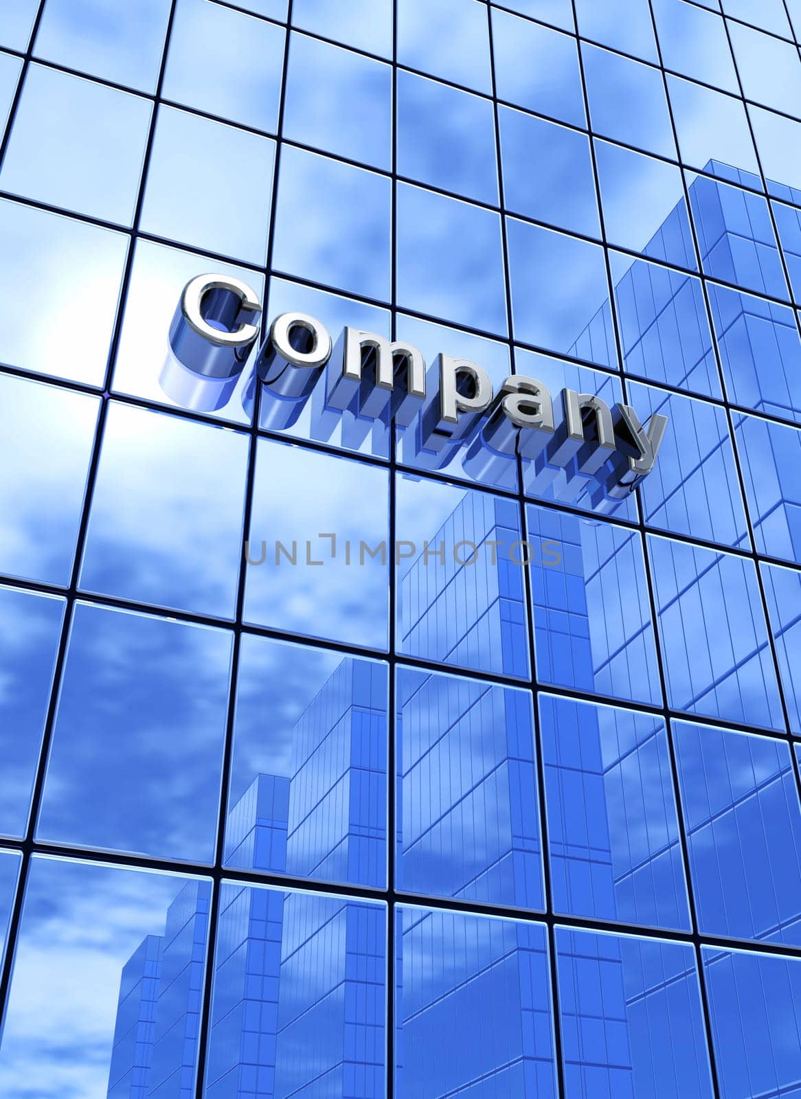Big Blue Company Business Concept