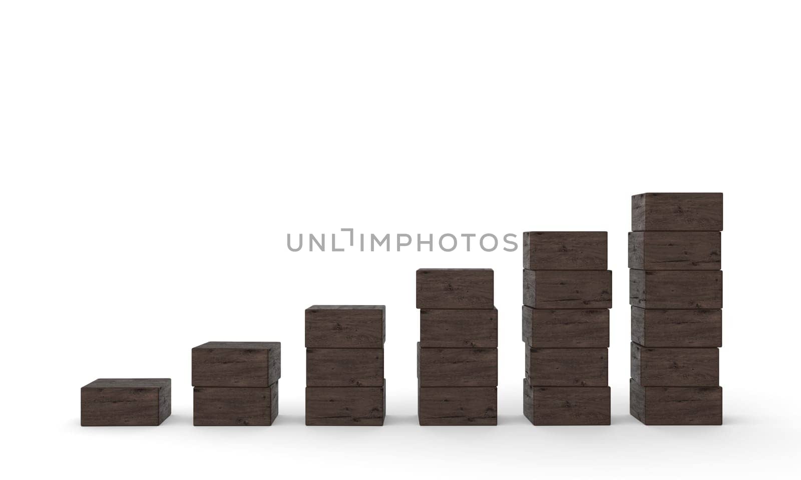 Dark Building Blocks Chart - Uptrend 1