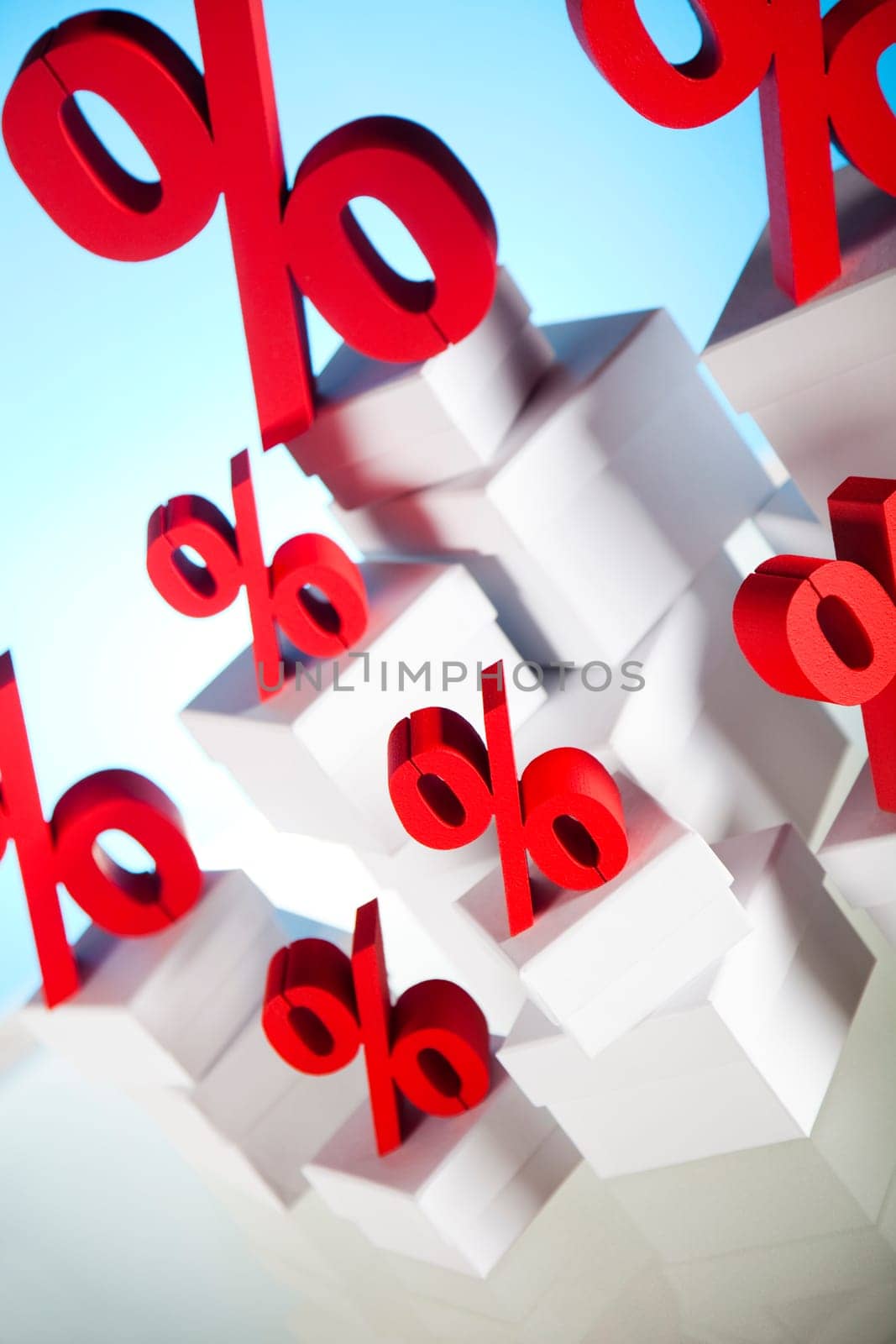 Concept of discount, Percent sign
