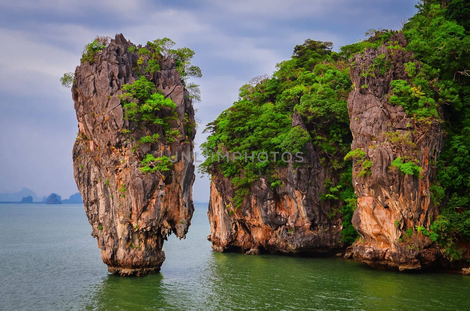 James Bond island ocean view in Phang Nga bay, Andaman Sea, Thailand